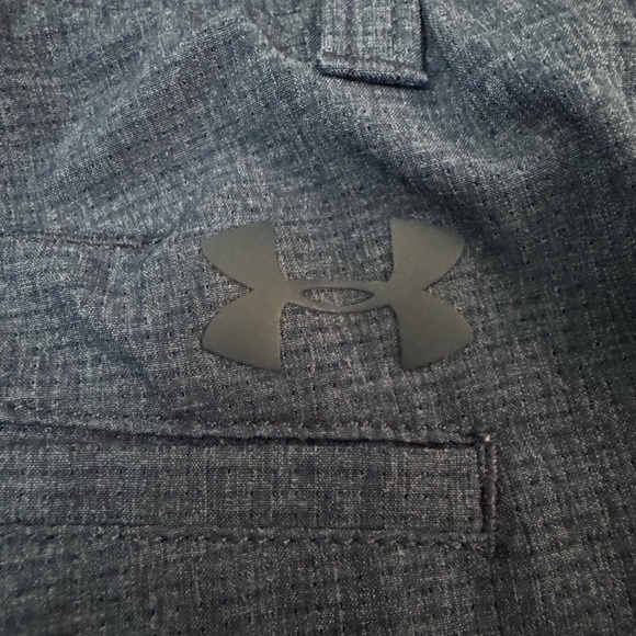 Under Armour Men’s Golf Pants Blue Stretch Performance Tapered 36x32 - Picture 2 of 5